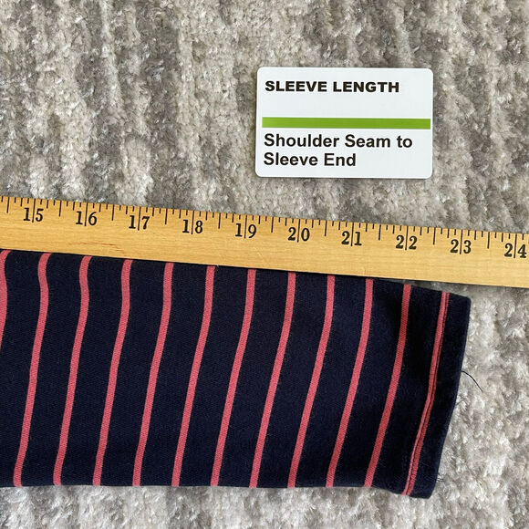 J.Jill Turtleneck Sweater Dress Women Size‎ M Purple Stripe Pockets Stretch - Picture 11 of 12